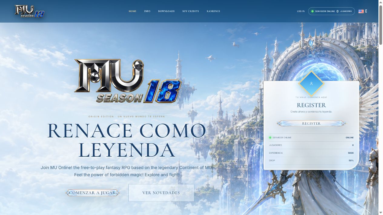 Vista previa de Template Engine 09 · Celestial Origin